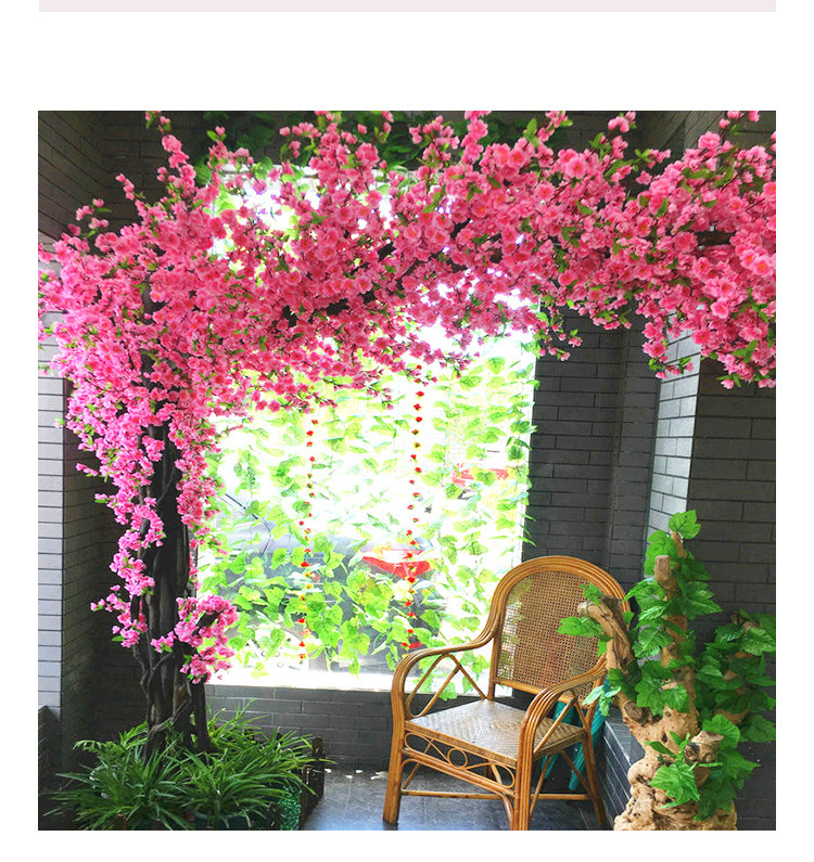 仿真桃花樹(shù)許愿樹(shù)室內(nèi)外裝飾造景假樹(shù)仿真櫻花樹(shù)大型仿真植物大樹(shù)
